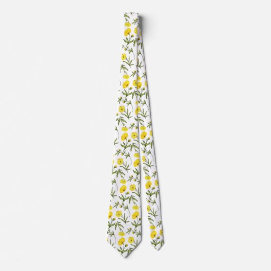 Chamomile Pattern Stropdas (Voorkant)