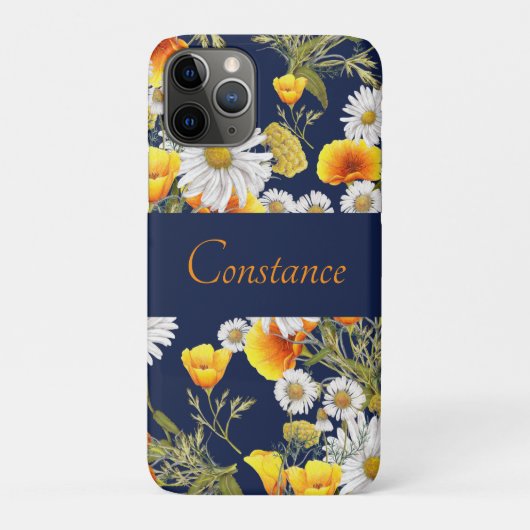 Chamomile & Poppies Patroon op maat Case-Mate iPhone Case (Achterkant)