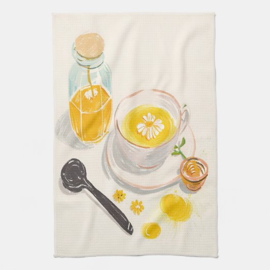 Chamomile Tea & Honey Kitchen Towels Theedoek (Verticaal)