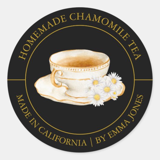 Chamomile Tea Modern label (Voorkant)