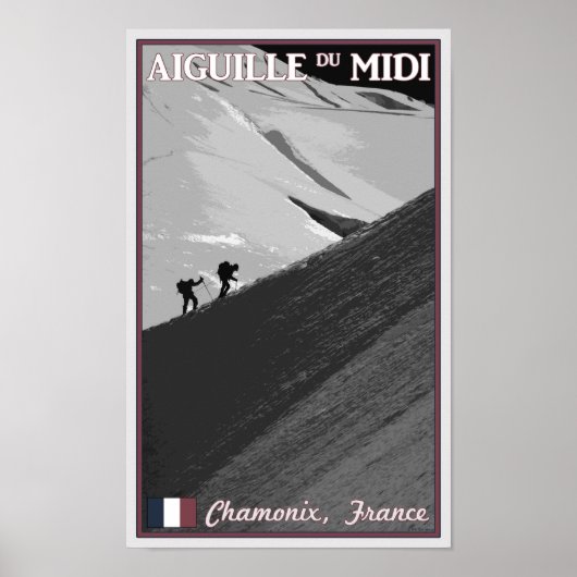Chamonix - Aiguille du Midi Arete Poster (Voorkant)