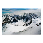 Chamonix Aiguille du Midi Mont Blanc Massif Frankr Perfect Poster (Voorkant)