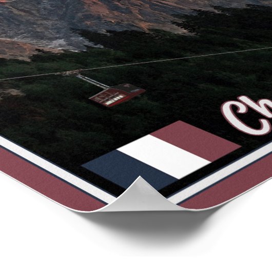 Chamonix - Aiguille du Midi Poster (Hoek)