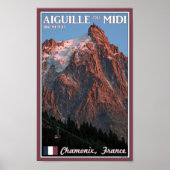 Chamonix - Aiguille du Midi Poster (Voorkant)