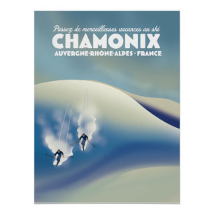 Chamonix - Auvergne-Rhône-Alpes France affiche de 