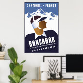 Chamonix, France, Poster Ski (Bureau à domicile)
