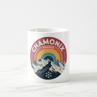 Chamonix France Retro Mountain Mug Koffiemok