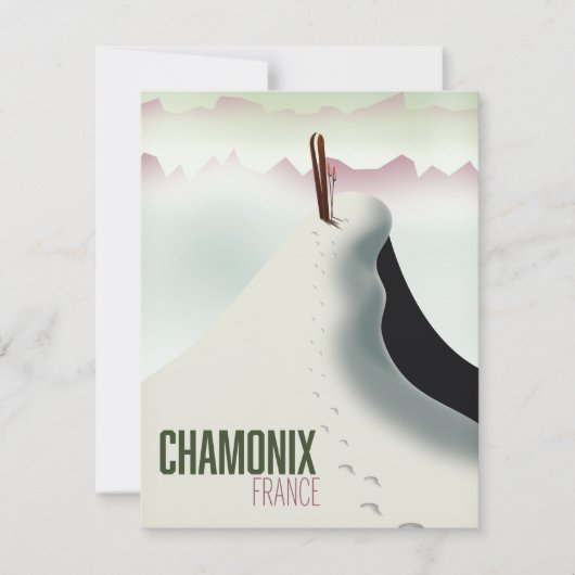 Chamonix France skiposter (Voorkant)
