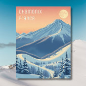 Chamonix France vacances ski moderne Carte postale