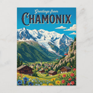 Chamonix Frankrijk Briefkaart
