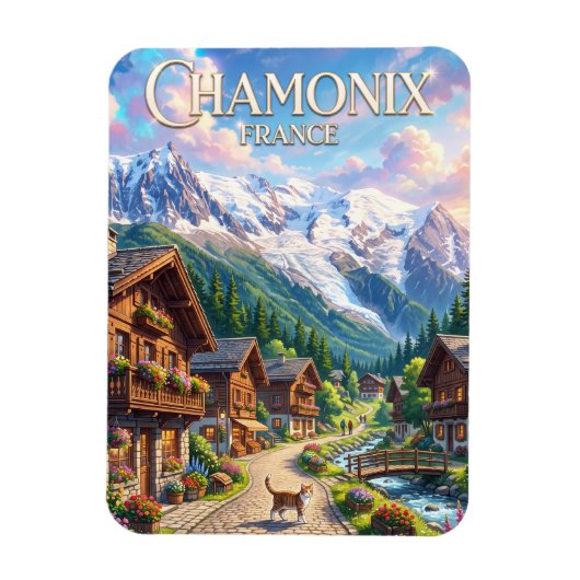 Chamonix Frankrijk Magneet (Verticaal)