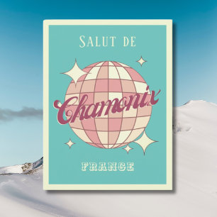 Chamonix Frankrijk Retro  Briefkaart