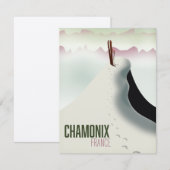 Chamonix Frankrijk ski reisposter (Voorkant / Achterkant)