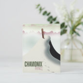 Chamonix Frankrijk ski reisposter (Staand voorkant)