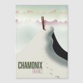 Chamonix Frankrijk ski reisposter (Voorkant)