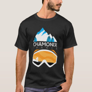 Chamonix Frankrijk Ski Snowboard Kleding T-shirt