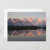 Chamonix Lac de Cheserys sunset Briefkaart (Voorkant / Achterkant)
