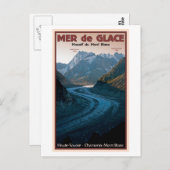 Chamonix - Mer de Glace Briefkaart (Voorkant / Achterkant)