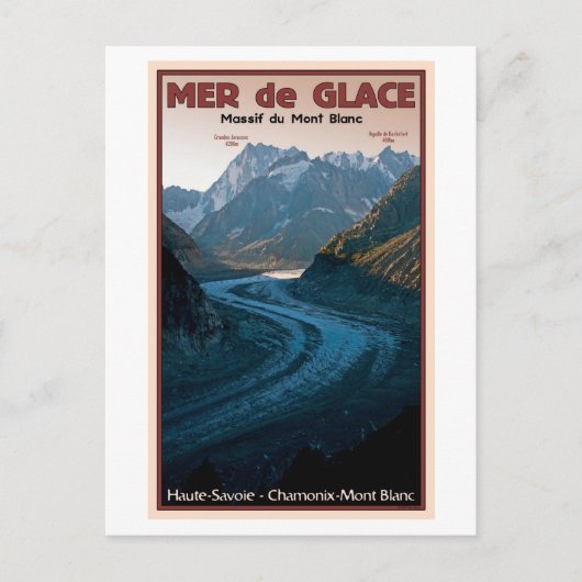 Chamonix - Mer de Glace Briefkaart (Voorkant)