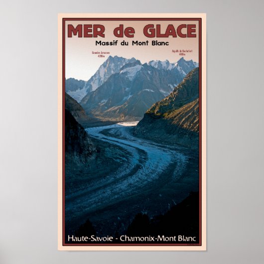 Chamonix - Mer de Glace Poster (Voorkant)