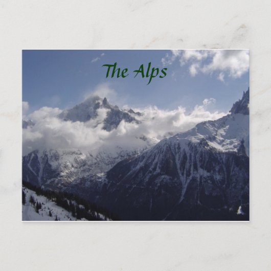 Chamonix-Mont-Blanc Briefkaart (Voorkant)