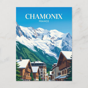 Chamonix-Mont-Blanc Frankrijk Briefkaart