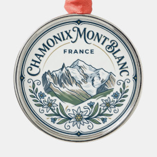 Chamonix-Mont-Blanc Frankrijk Metalen Ornament