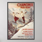 Chamonix, Mont-Blanc, Frankrijk - Poster (Voorkant)