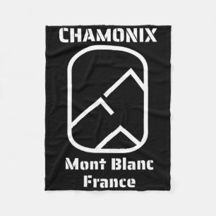 Chamonix Mont Blanc Frankrijk Skien Snowboarden Fleece Deken