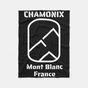 Chamonix Mont Blanc Frankrijk Skiën Snowboarden Fleece Deken