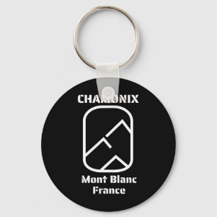 Chamonix Mont Blanc Frankrijk Skiën Snowboarden Sleutelhanger