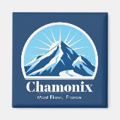 Chamonix Mont Blanc Frankrijk souvenir Magneet (Voorkant)