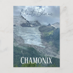 Chamonix, Mont Blanc, Franse Alpen, zomer Briefkaart