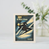 Chamonix Mont Blanc  Franse kiing Briefkaart (Staand voorkant)