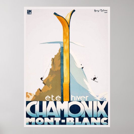 Chamonix Mont Blanc Poster (Voorkant)