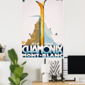 Chamonix Mont Blanc Poster (Thuiskantoor)