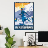 Chamonix - Mont Blanc Poster (Thuiskantoor)