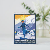  Chamonix - Mont Blanc-Poster Briefkaart (Staand voorkant)