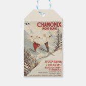 Chamonix Mont Blanc Poster Cadeaulabel (Voorkant)
