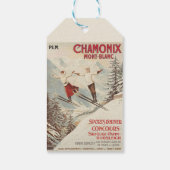 Chamonix Mont Blanc Poster Cadeaulabel (Achterkant)