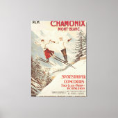 Chamonix Mont Blanc Poster Canvas Afdruk (Voorkant)