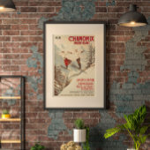 Chamonix Mont Blanc  Poster Canvas Afdruk