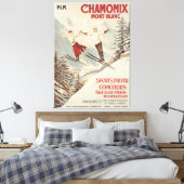 Chamonix Mont Blanc Poster Canvas Afdruk (Insitu (Slaapkamer))