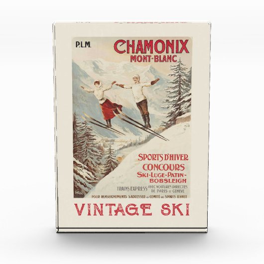 Chamonix Mont Blanc  Poster Fotoblokken (Voorkant)