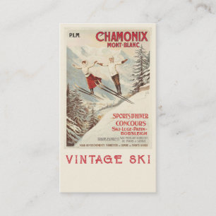 Chamonix Mont Blanc Poster Informatiekaartje