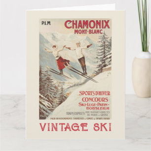 Chamonix Mont Blanc Poster Kaart