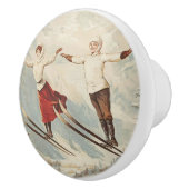 Chamonix Mont Blanc  Poster Keramische Knop (Rechts)