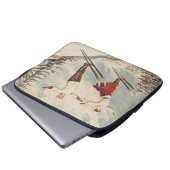 Chamonix Mont Blanc  Poster Laptop Sleeve (Voorkant onderkant)