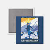Chamonix - Mont Blanc-Poster Magneet (Voorkant / Achterkant)