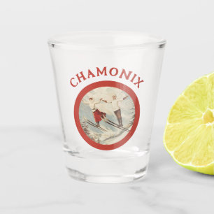 Chamonix Mont Blanc Poster Shot Glas